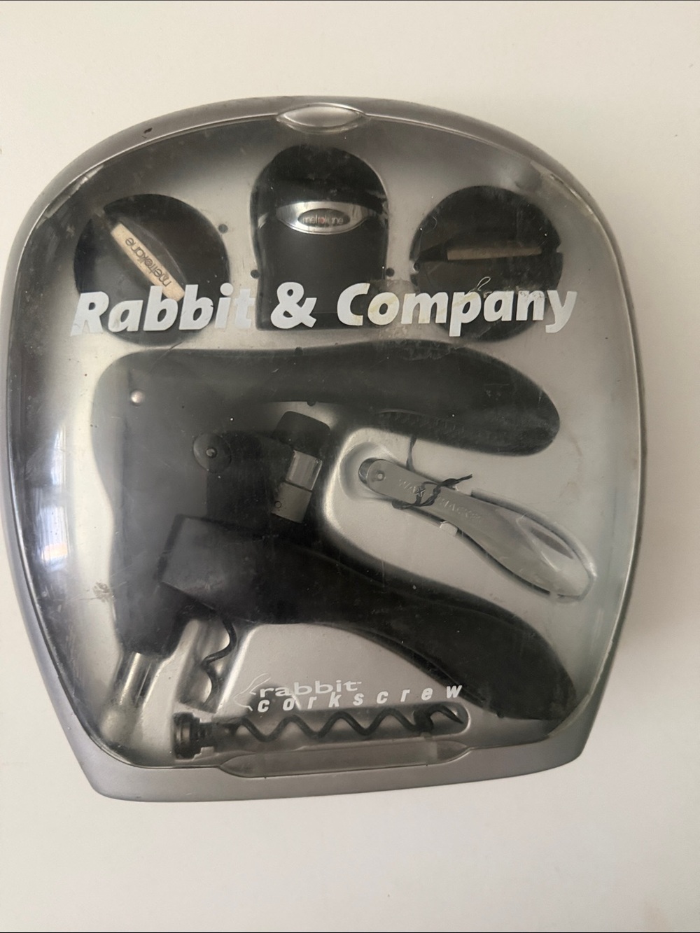 Rabbit & Company Black Corkscrew Set